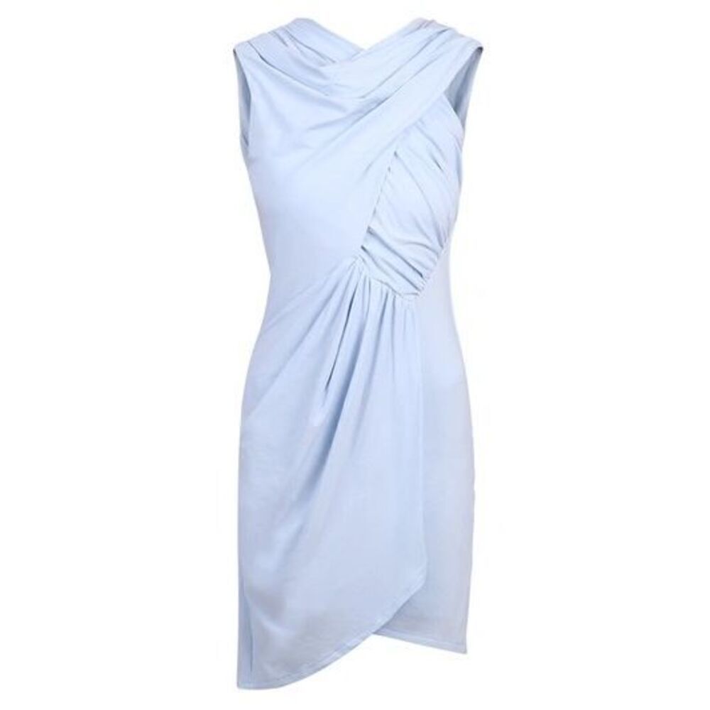 IRO Blue Ermett mini draped dress size medium